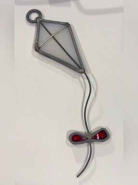 Vintage Stained Glass Kite Sun Catcher
